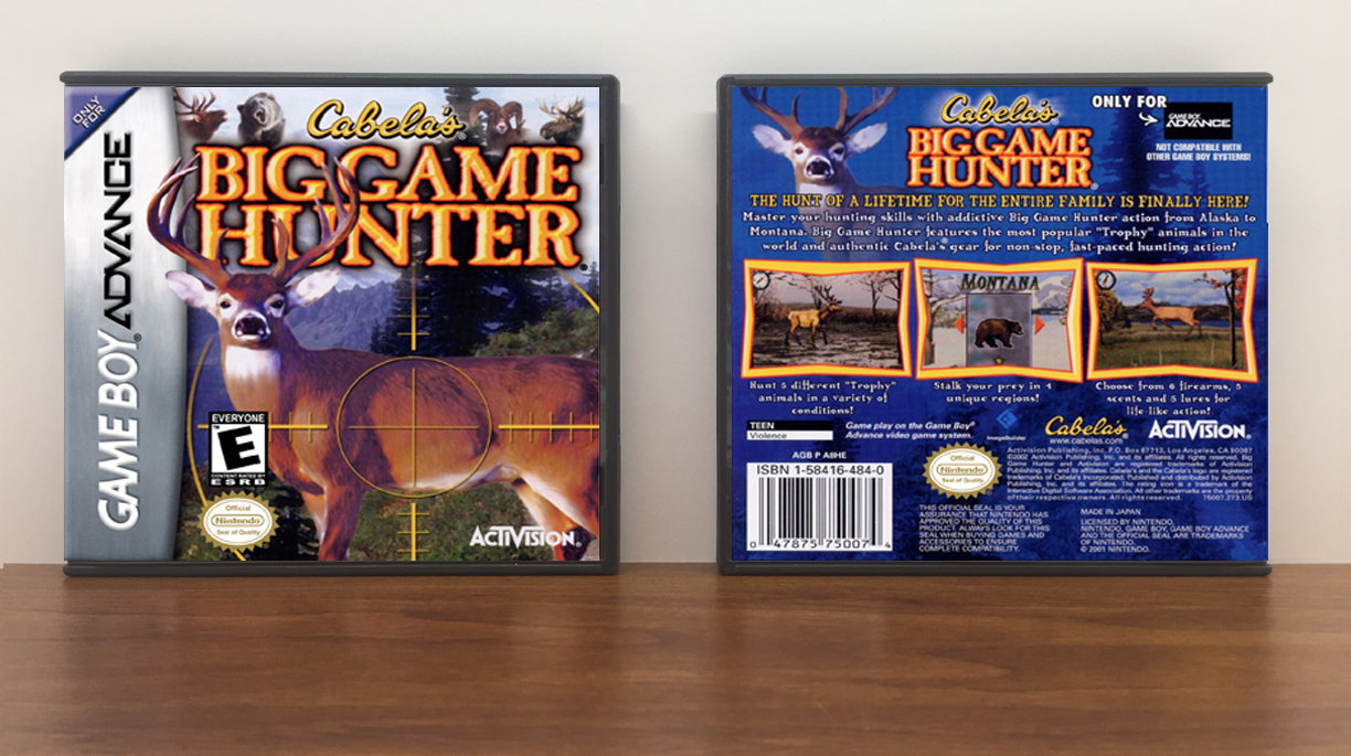 Cabela&#39;s Big Game Hunter, Artwork Spine Color: Chrome