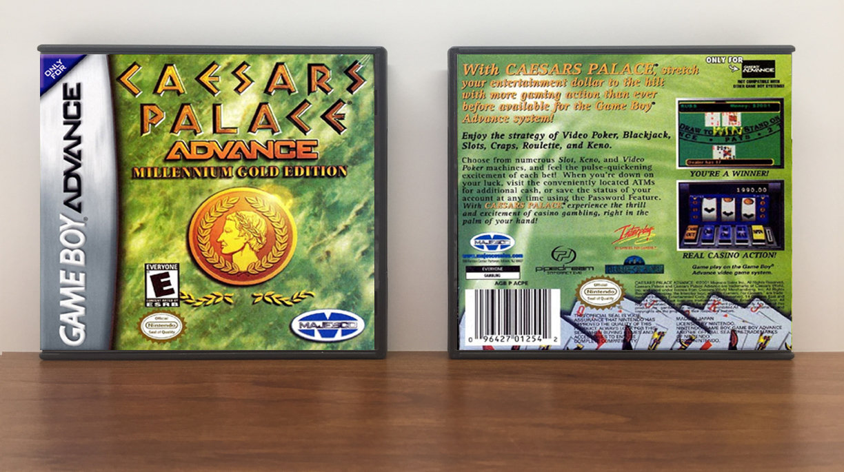 Caesar&#39;s Palace Advance, Artwork Spine Color: Chrome