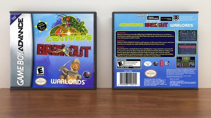 Centipede / Breakout / Warlords, Artwork Spine Color: Chrome