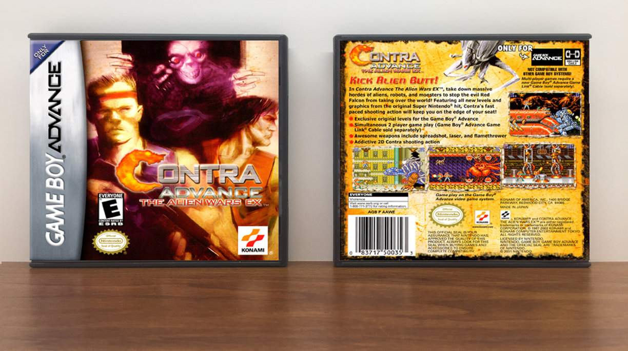 Contra Advance: The Alien Wars EX, Artwork Spine Color: Chrome