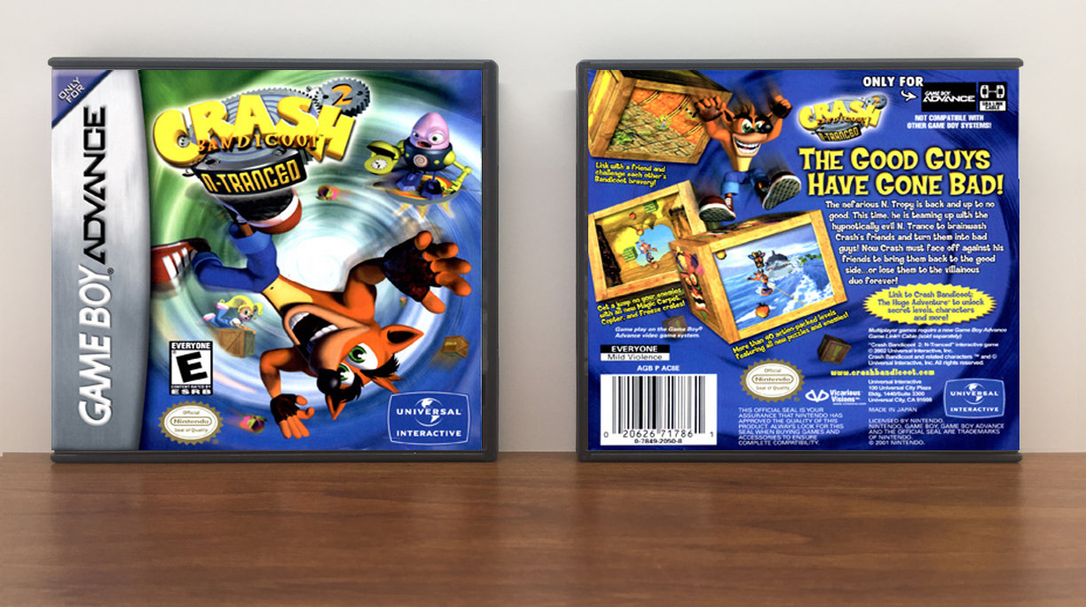 Crash Bandicoot 2: N-Tranced, Artwork Spine Color: Chrome