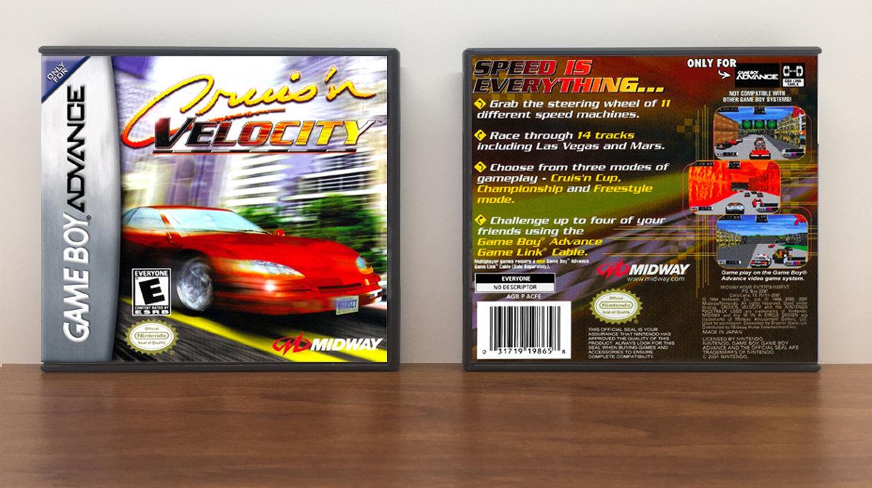 Cruis'n Velocity, Artwork Spine Color: Chrome