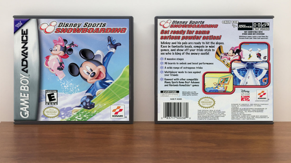 Disney Sports Snowboarding, Artwork Spine Color: Chrome