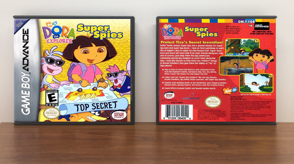 Dora the Explorer: Super Spies, Artwork Spine Color: Chrome
