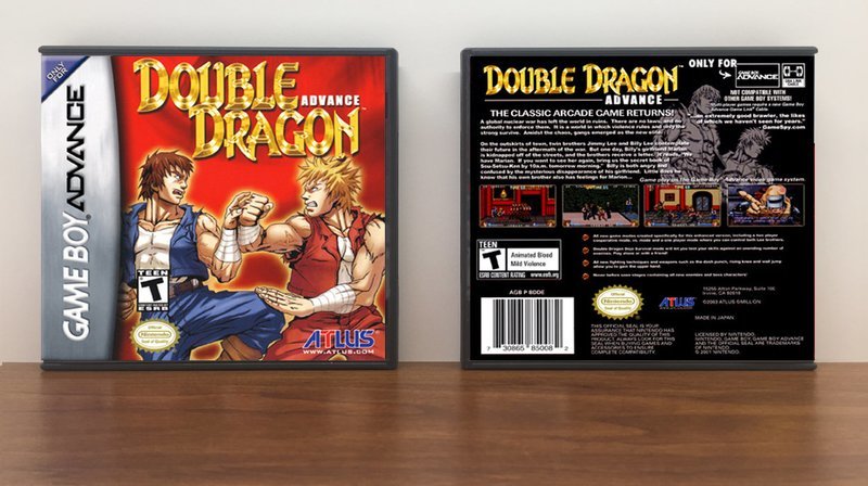 Double Dragon Advance, Artwork Spine Color: Chrome