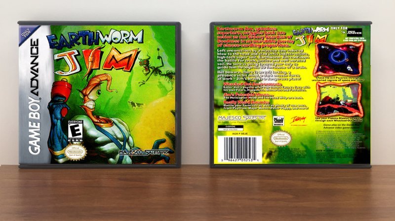 Earthworm Jim, Artwork Spine Color: Chrome