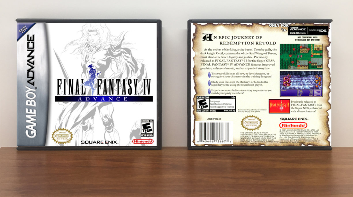 Final Fantasy IV Advance, Artwork Spine Color: Chrome