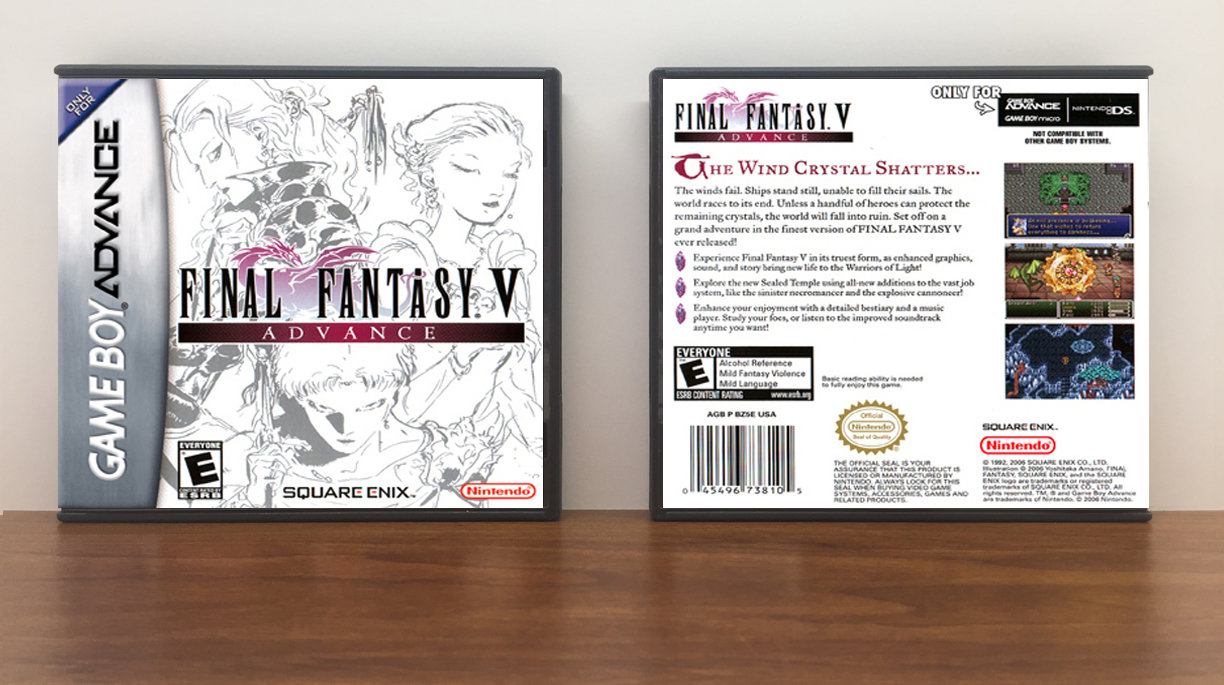 Final Fantasy V Advance, Artwork Spine Color: Chrome