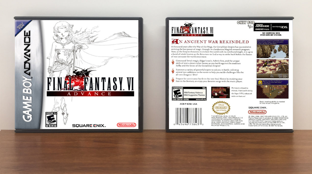 Final Fantasy VI Advance, Artwork Spine Color: Chrome