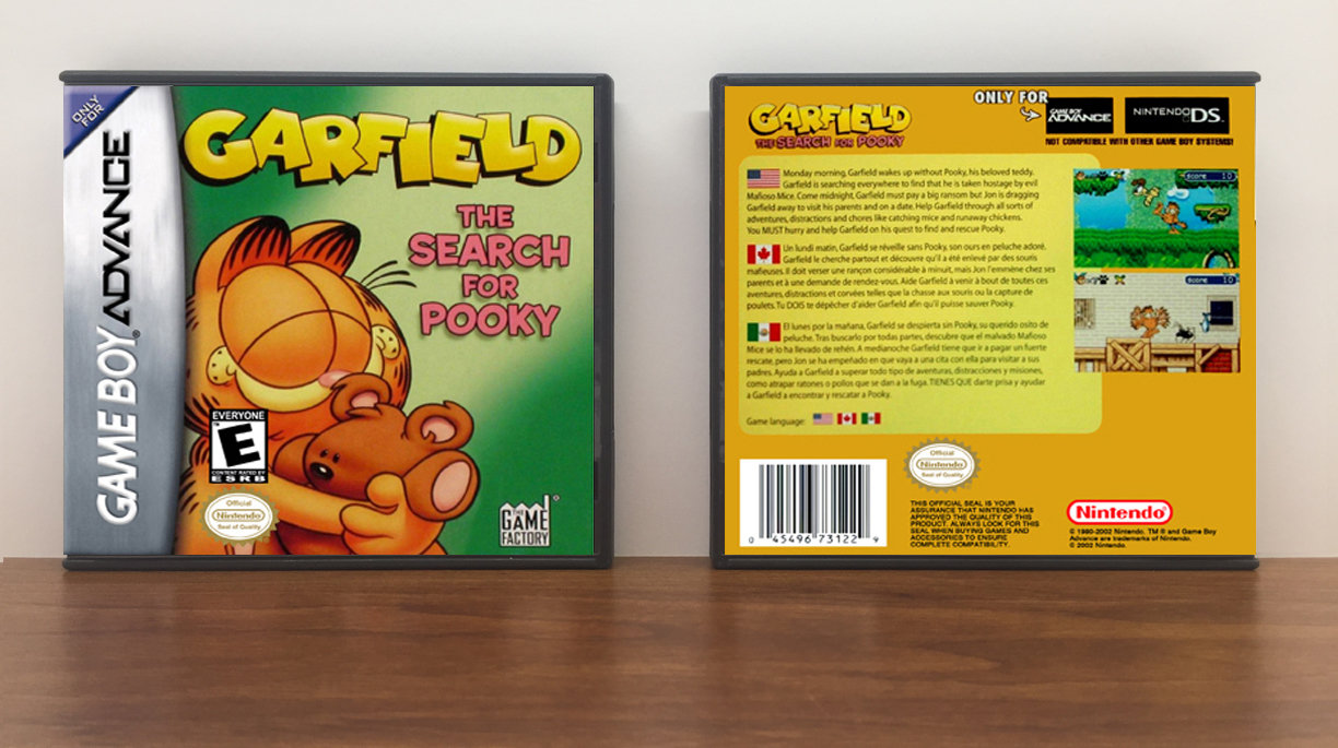 Garfield: The Search for Pooky, Artwork Spine Color: Chrome