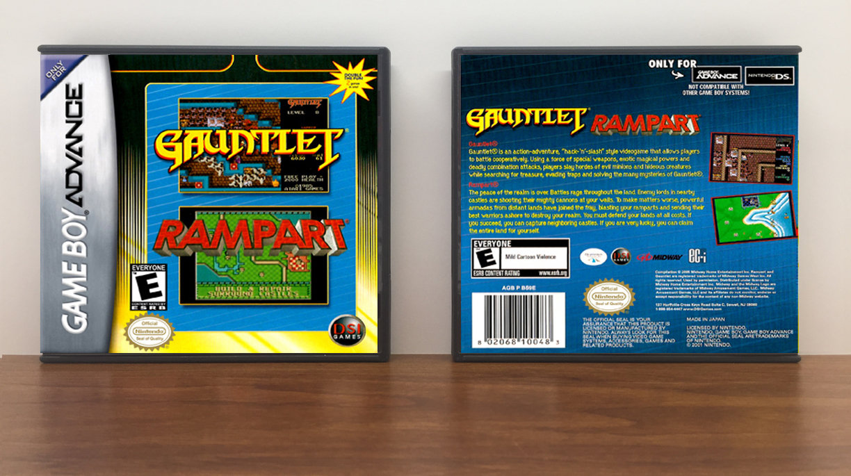 Gauntlet / Rampart, Artwork Spine Color: Chrome