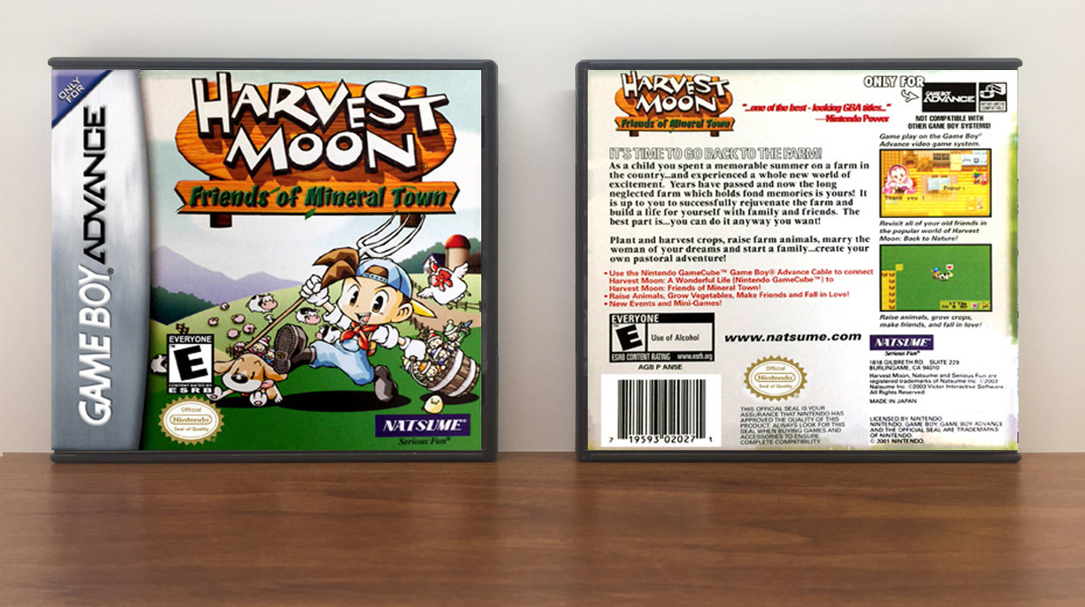 Harvest Moon: Friends of Mineral Town, Artwork Spine Color: Chrome