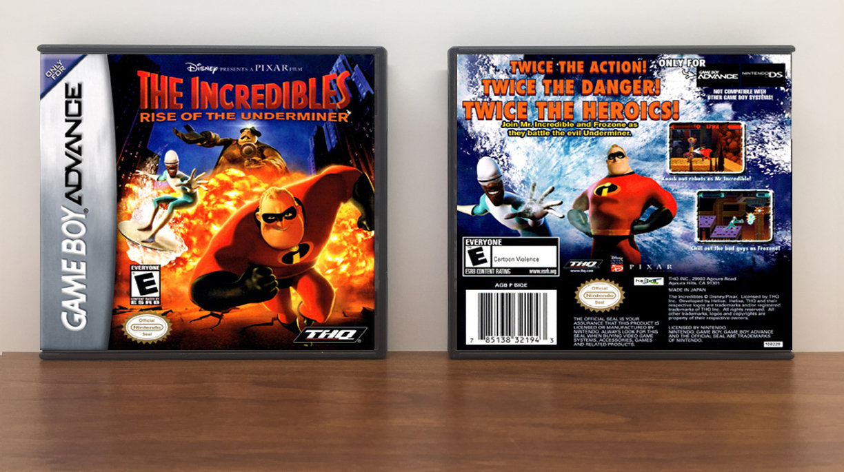 Incredibles, The: Rise of the Underminer, Artwork Spine Color: Chrome