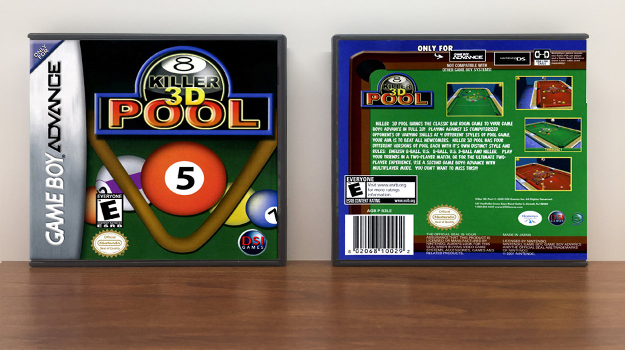 Killer 3D Pool, Artwork Spine Color: Chrome