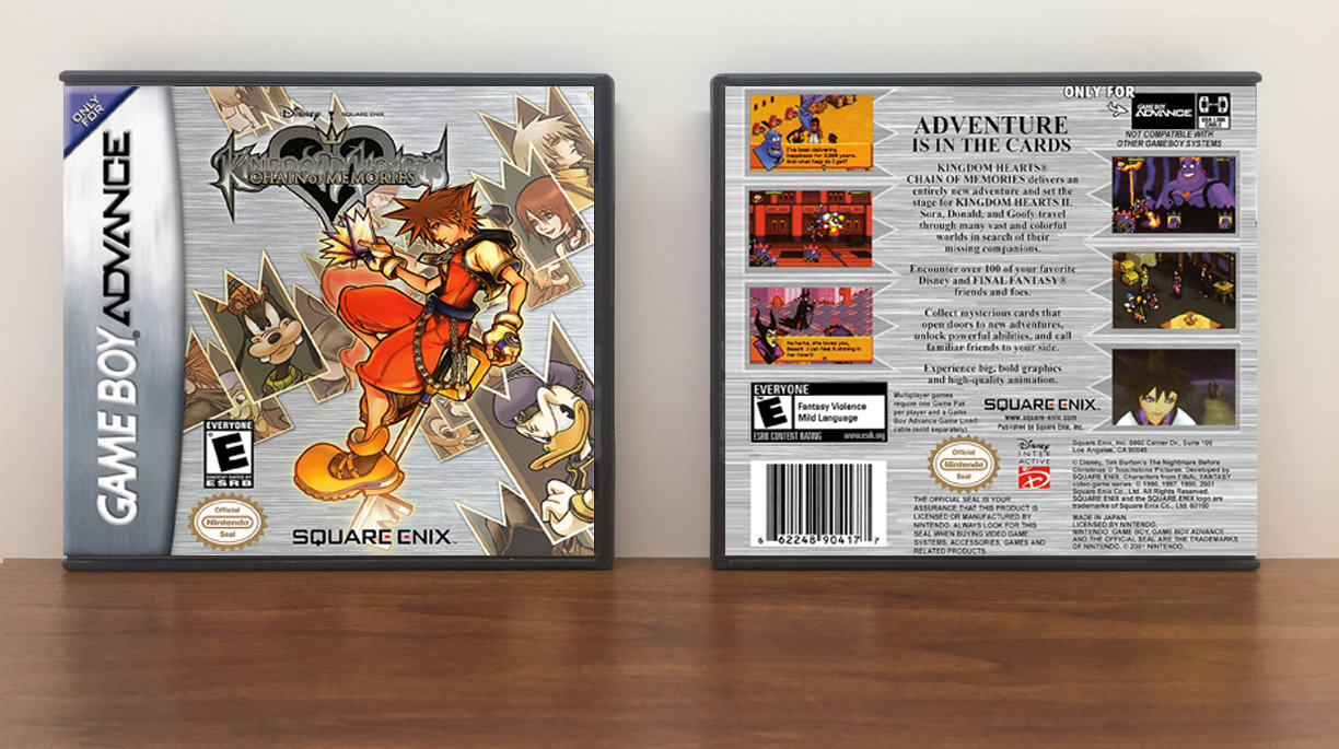 Kingdom Hearts: Chain of Memories, Artwork Spine Color: Chrome