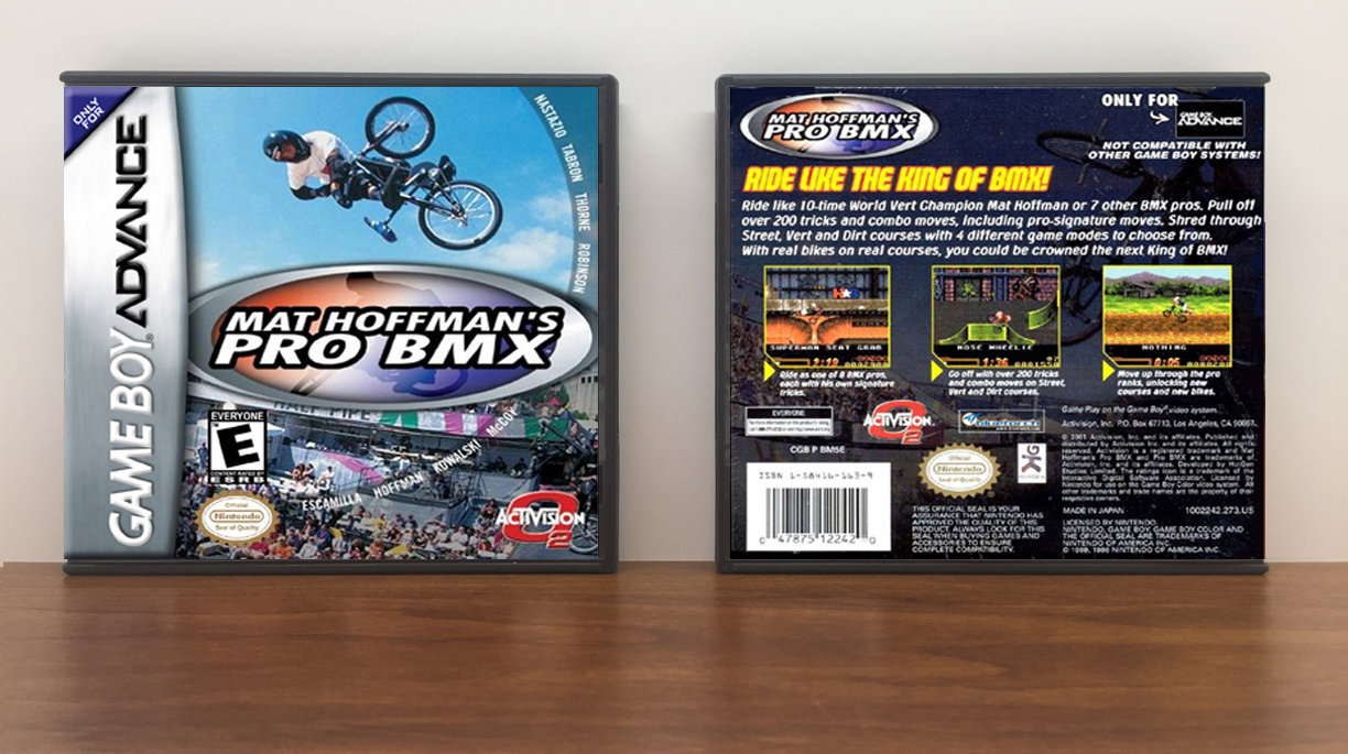 Mat Hoffman&#39;s Pro BMX, Artwork Spine Color: Chrome