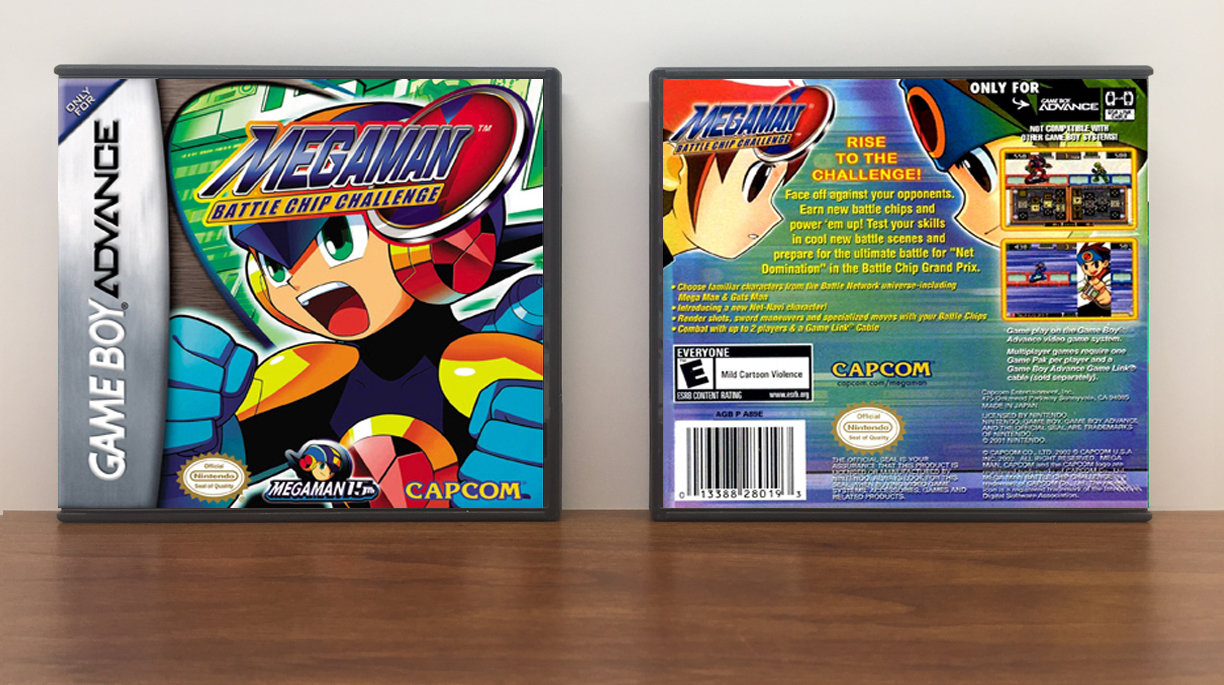 Mega Man Battle Chip Challenge, Artwork Spine Color: Chrome