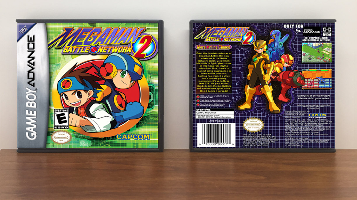 Mega Man Battle Network 2, Artwork Spine Color: Chrome