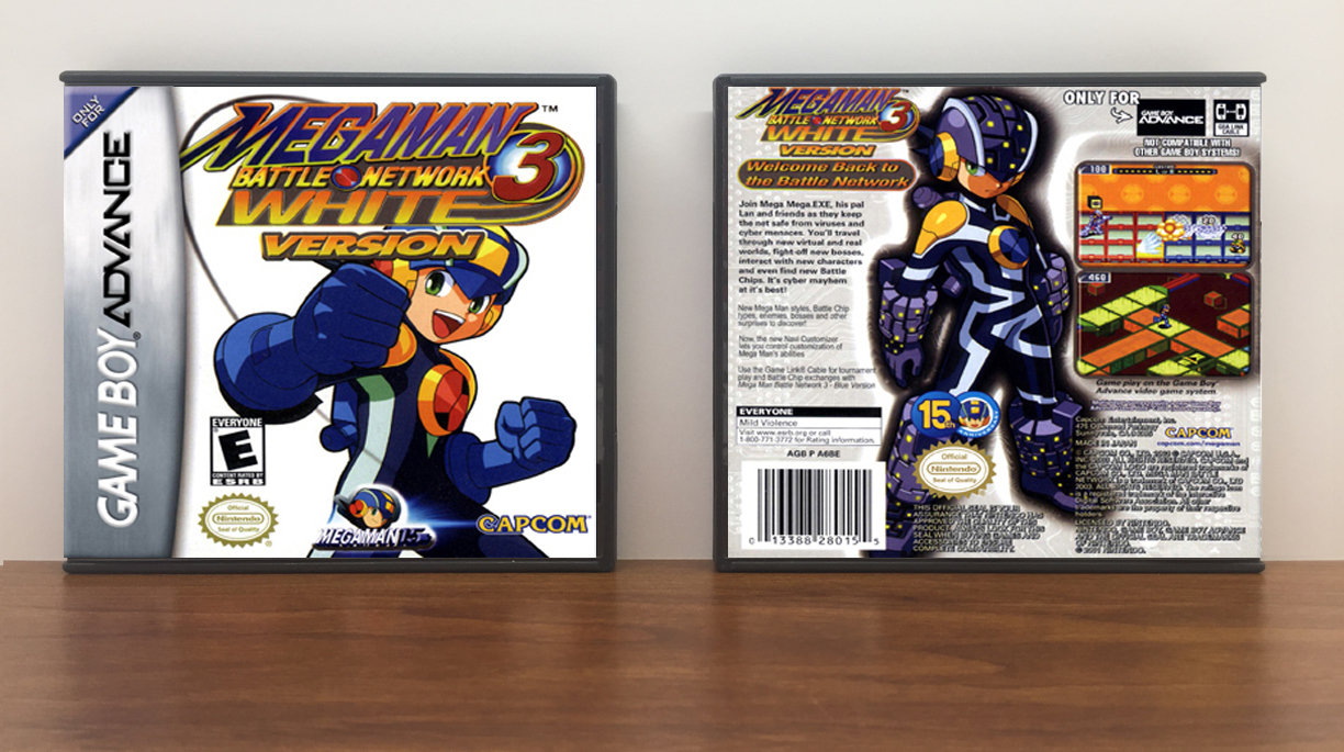 Mega Man Battle Network 3: White, Artwork Spine Color: Chrome