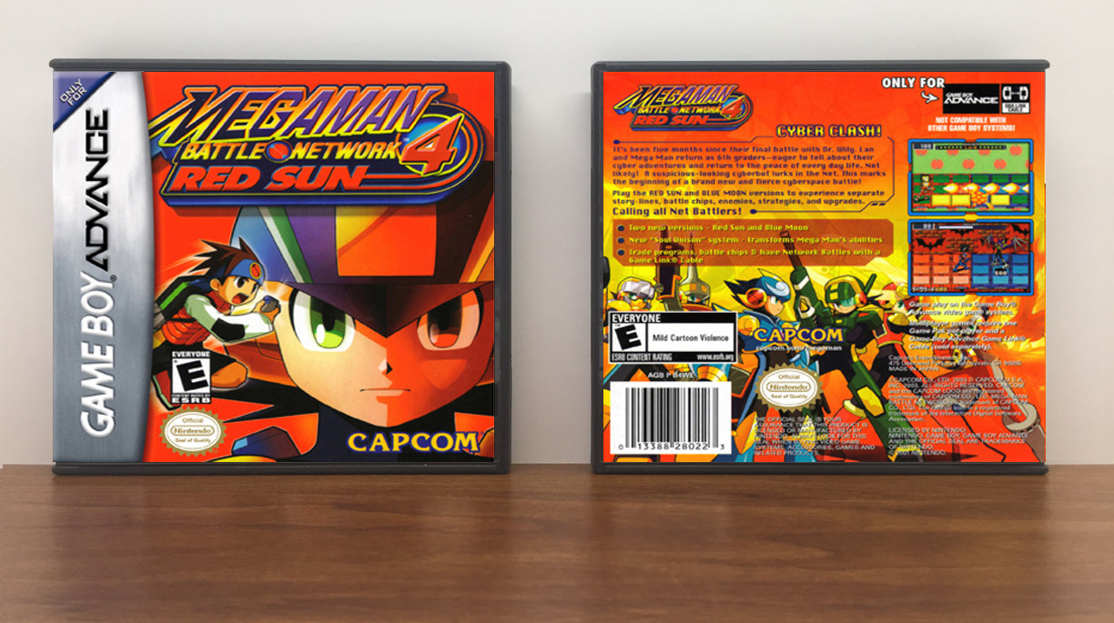 Mega Man Battle Network 4: Red Sun, Artwork Spine Color: Chrome