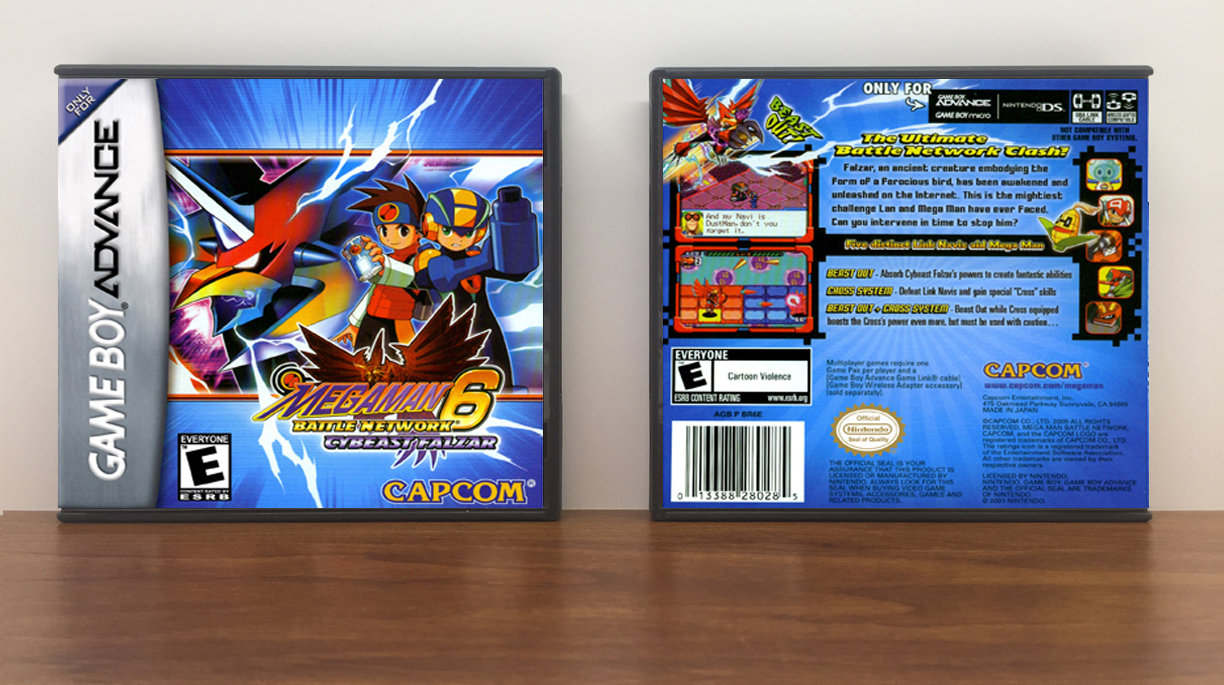 Mega Man Battle Network 6: Cybeast Falzar, Artwork Spine Color: Chrome