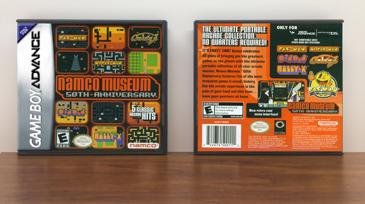 Namco Museum 50th Anniversary, Artwork Spine Color: Chrome