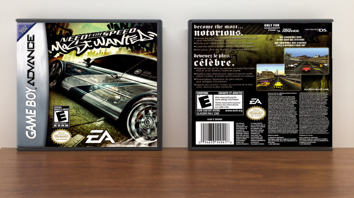 Need for Speed: Most Wanted, Artwork Spine Color: Chrome