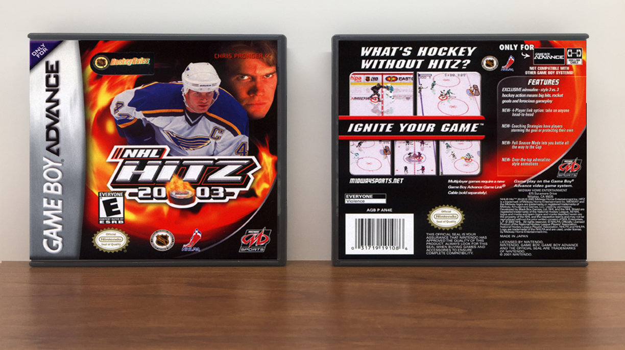 NHL Hitz 2003, Artwork Spine Color: Chrome