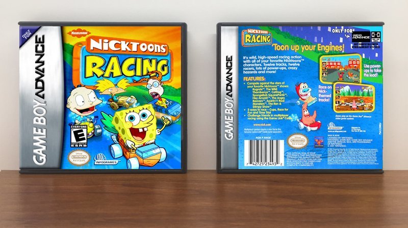 Nicktoons Racing, Artwork Spine Color: Chrome