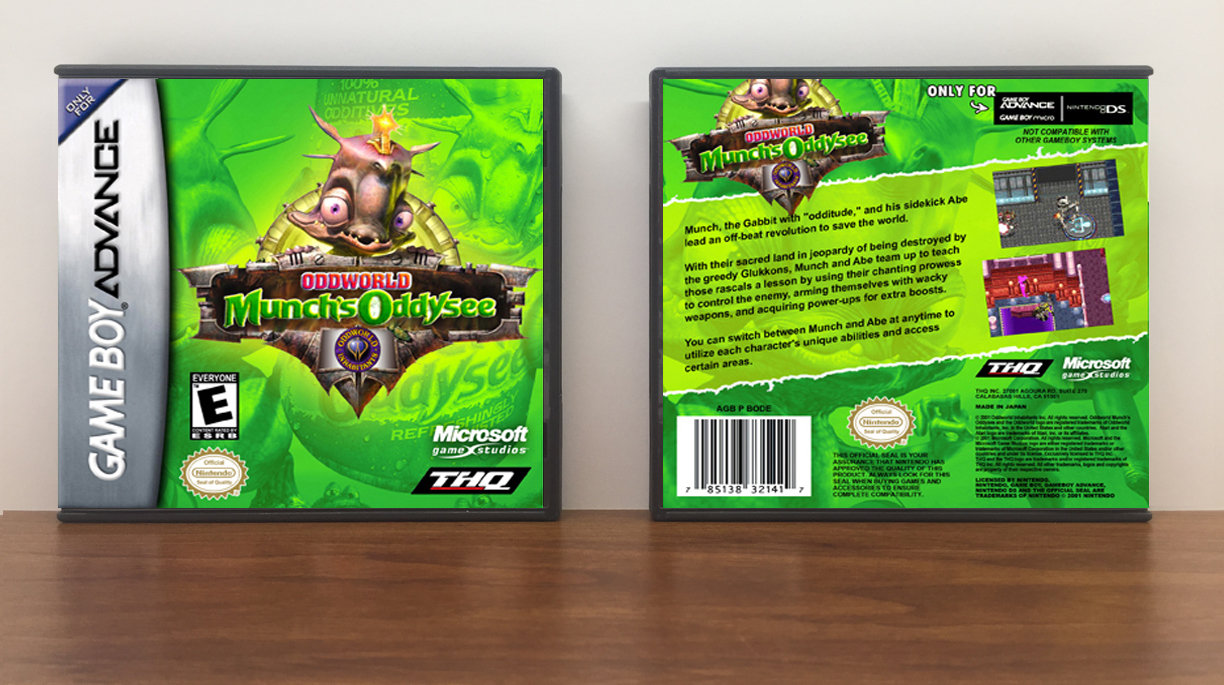 Oddworld: Munch&#39;s Oddysee, Artwork Spine Color: Chrome