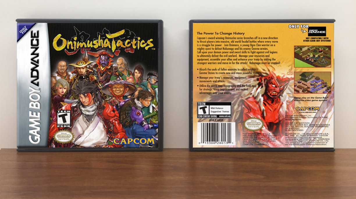 Onimusha Tactics, Artwork Spine Color: Chrome
