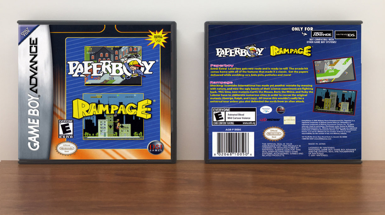 Paperboy / Rampage, Artwork Spine Color: Chrome
