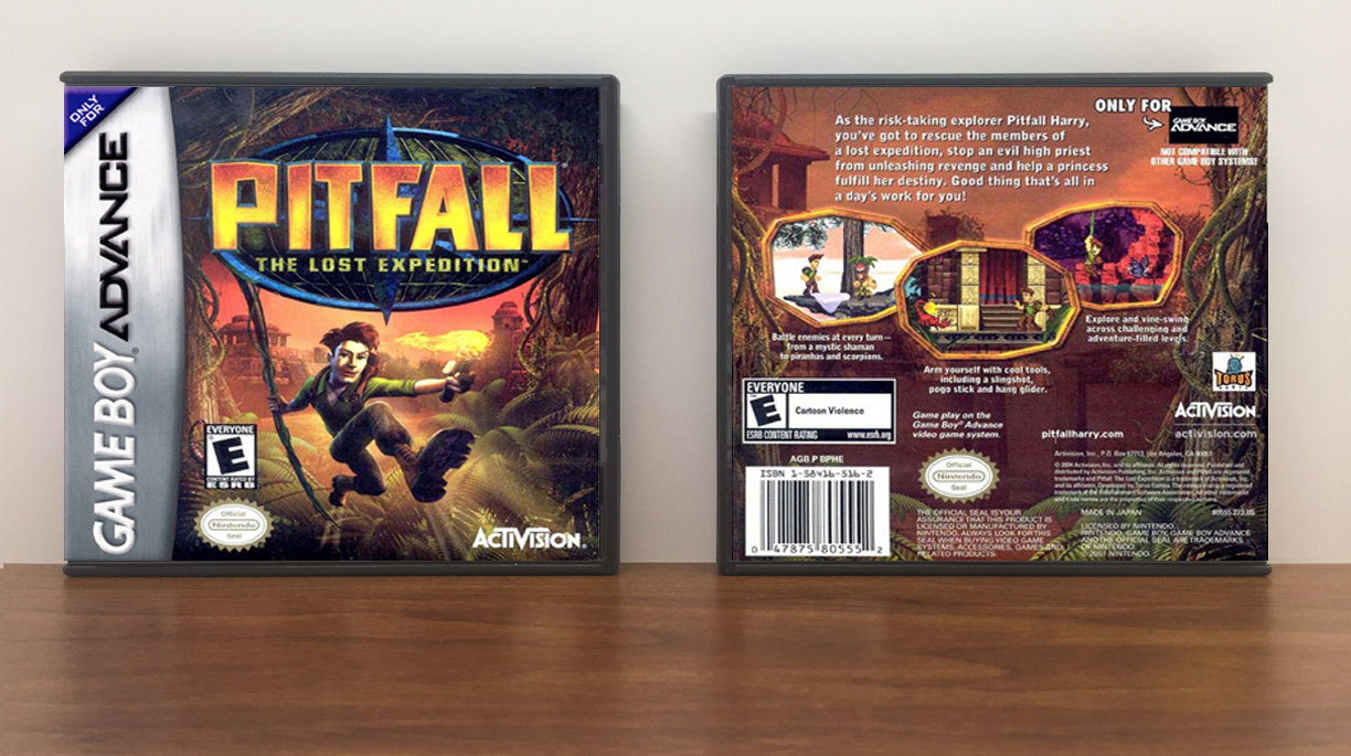 Pitfall: The Lost Expedition, Artwork Spine Color: Chrome