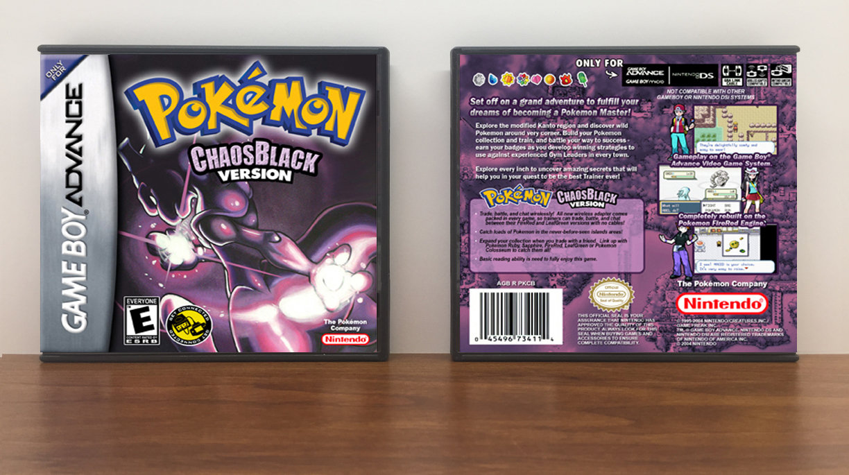 Pokemon Chaos Black, Artwork Spine Color: Chrome
