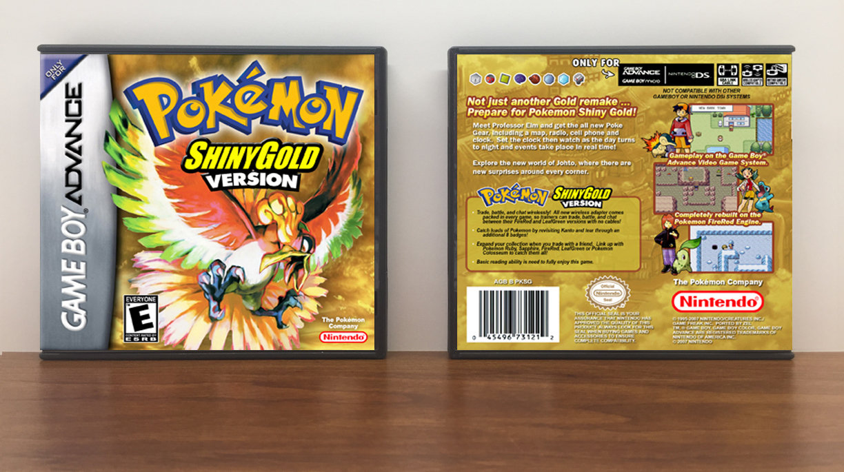Pokemon Shiny Gold, Artwork Spine Color: Chrome