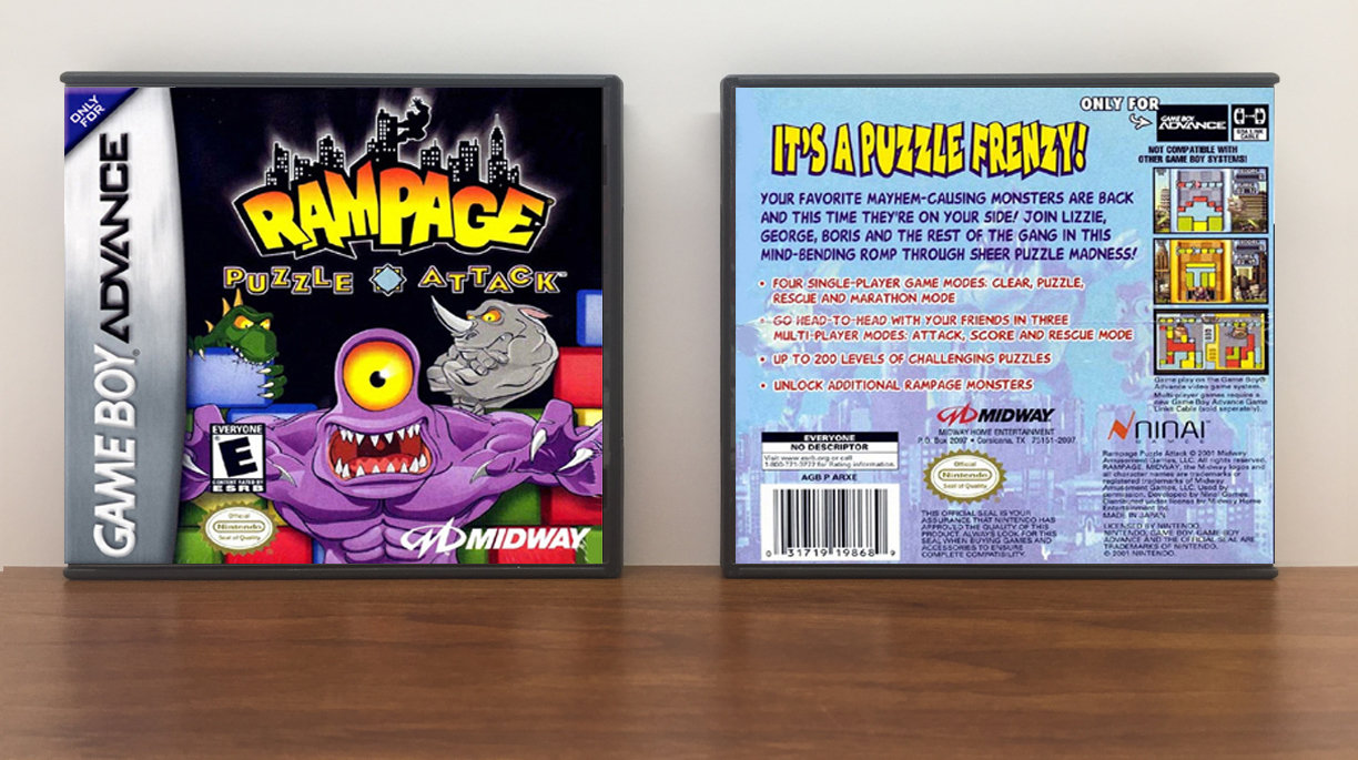 Rampage Puzzle Attack, Artwork Spine Color: Chrome