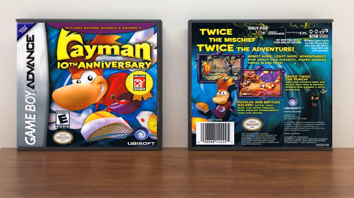 Rayman 10th Anniversary, Artwork Spine Color: Chrome