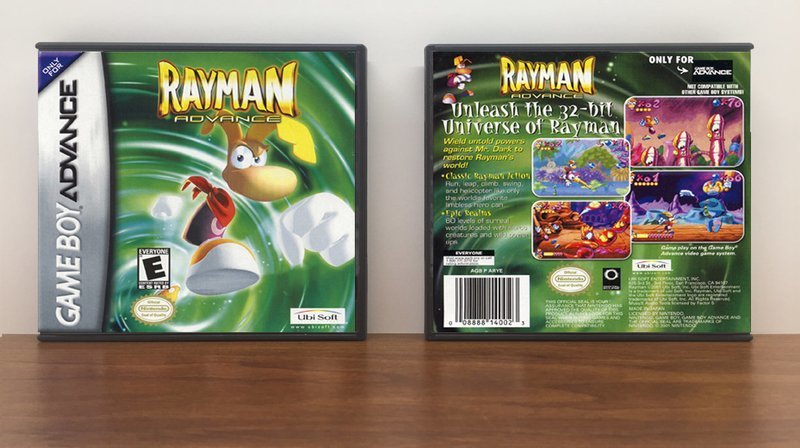 Rayman Advance, Artwork Spine Color: Chrome