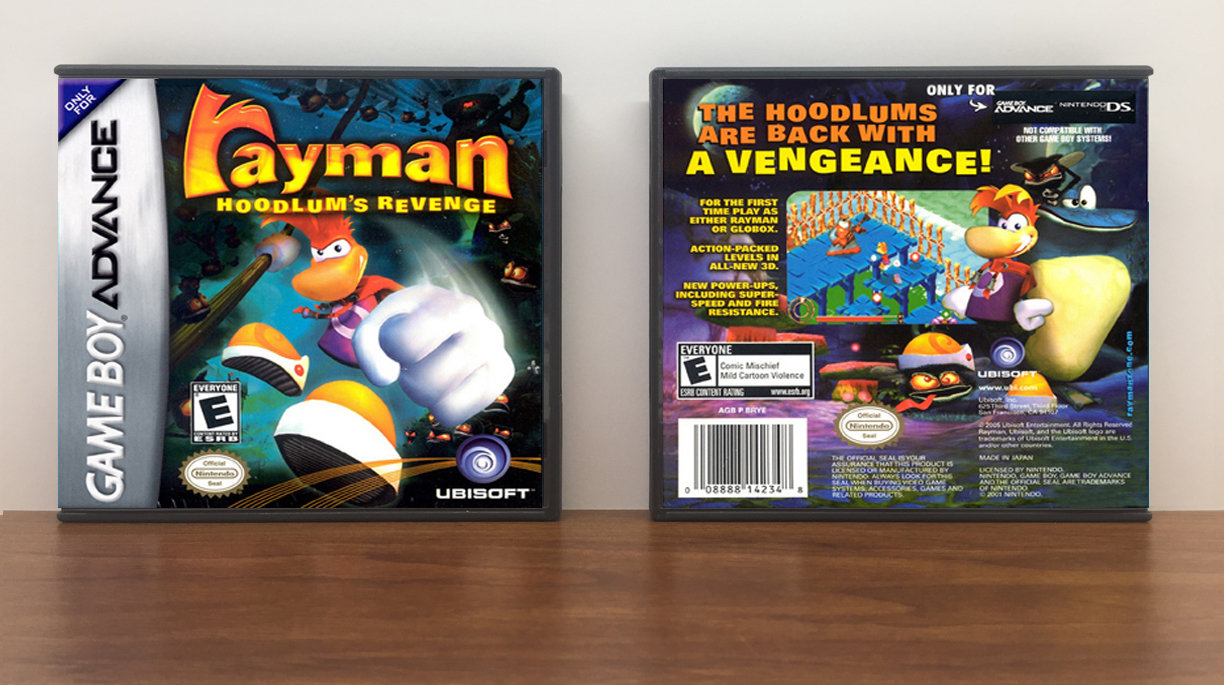 Rayman: Hoodlum&#39;s Revenge, Artwork Spine Color: Chrome