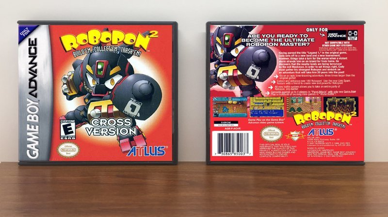 Robopon 2: Cross Version, Artwork Spine Color: Chrome