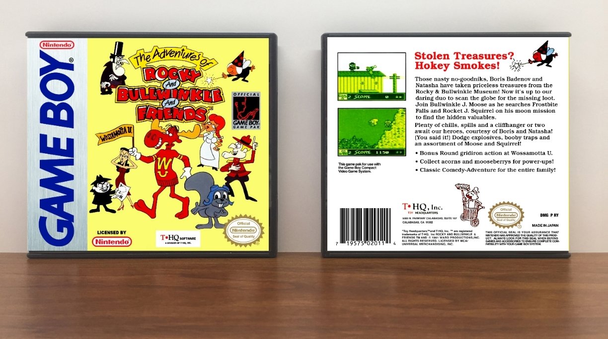 Adventures of Rocky and Bullwinkle and Friends, The, Artwork Spine Color: Chrome
