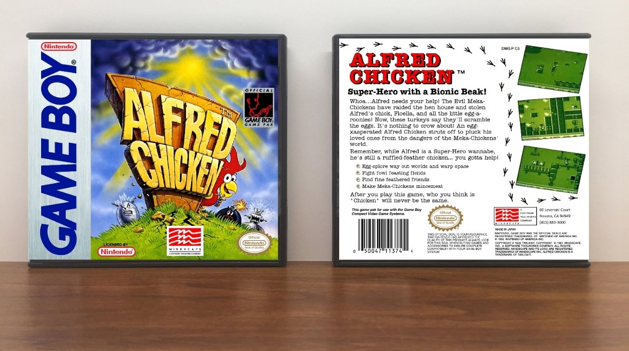 Alfred Chicken, Artwork Spine Color: Chrome