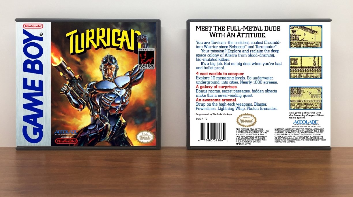 Turrican, Artwork Spine Color: Chrome