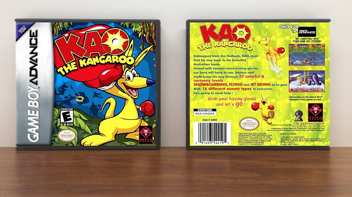 KAO the Kangaroo, Artwork Spine Color: Chrome