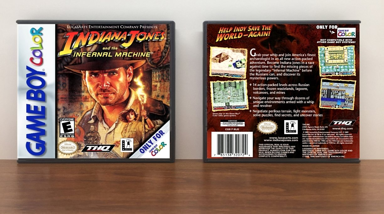 Indiana Jones and the Infernal Machine, Artwork Spine Color: Chrome