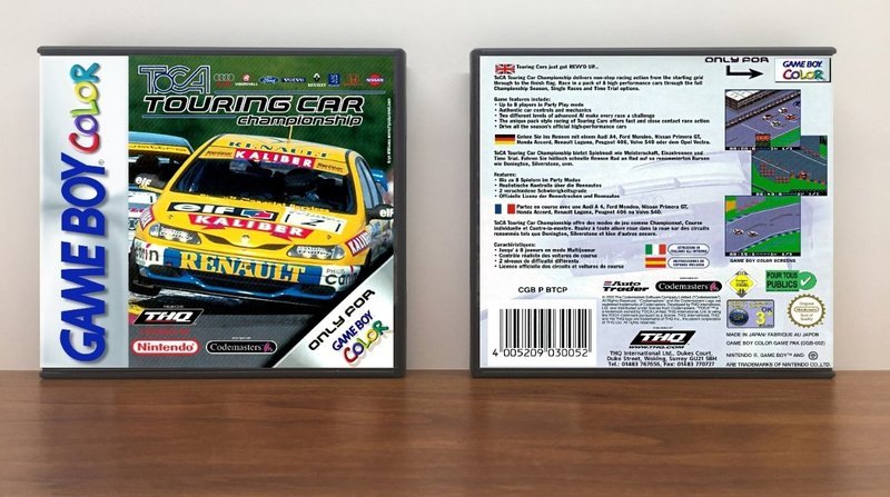 TOCA; Touring Car Championship, Artwork Spine Color: Chrome