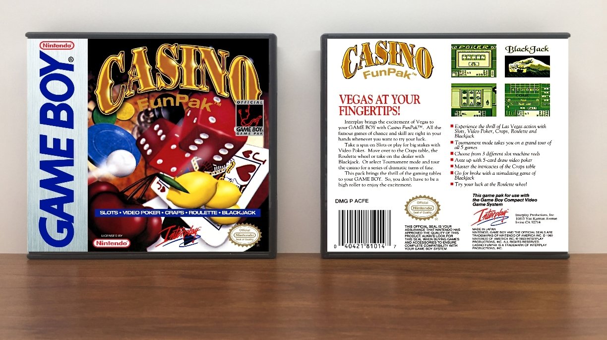 Casino FunPak, Artwork Spine Color: Chrome