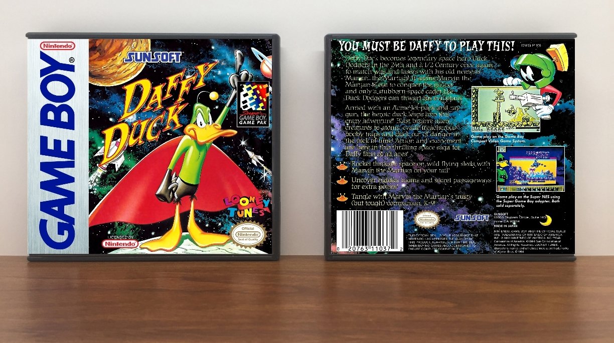 Daffy Duck: The Marvin Missions, Artwork Spine Color: Chrome