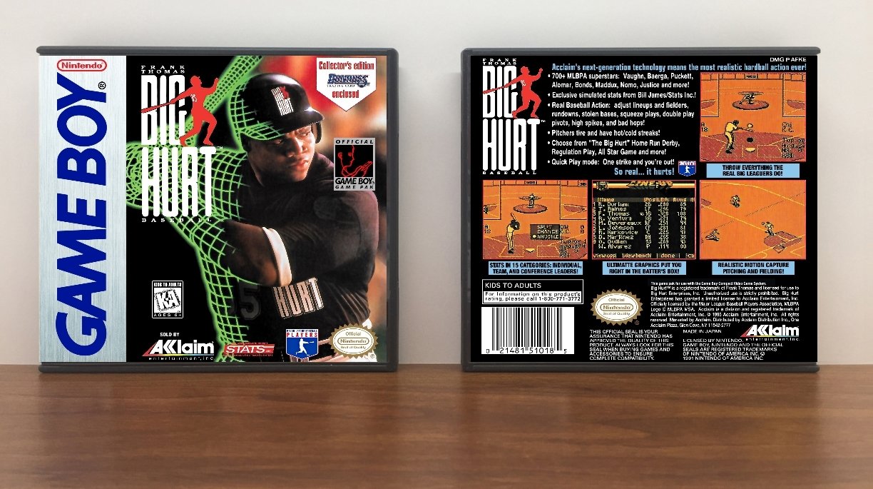 Frank Thomas Big Hurt Baseball, Artwork Spine Color: Chrome