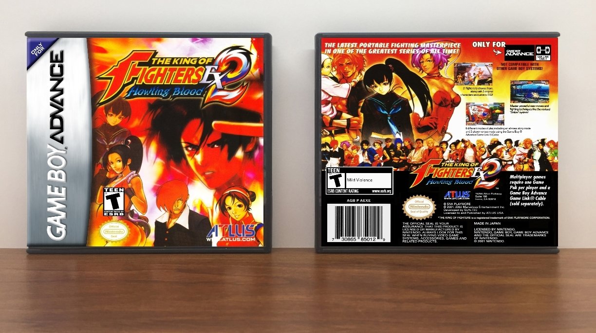 King of Fighters EX2: Howling Blood ,The, Artwork Spine Color: Chrome